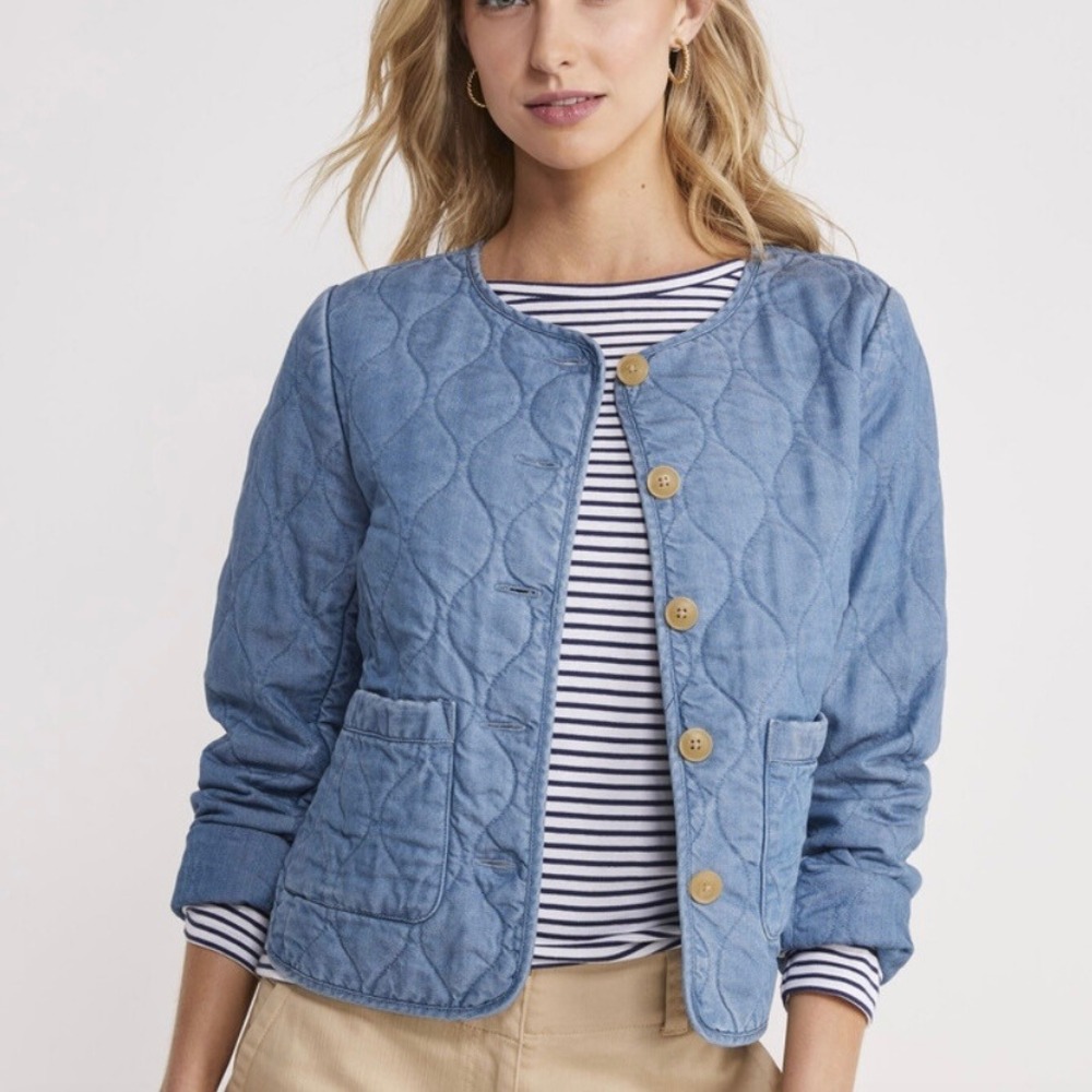 Vineyard Vines Blue Quilted Jacket